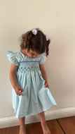 Vestido floreado con smock