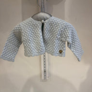 Bolero tejido celeste