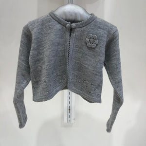 Bolero  M/L con rosita en el pecho gris