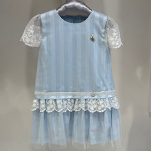 Cargar imagen en el visor de la galería, Vestido celeste con tull
