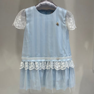 Vestido celeste con tull