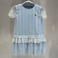 Vestido celeste con tull