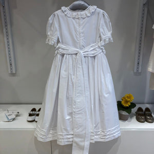 Vestido primera comunión blanco con blondas