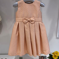 Vestido sin mangas brocado melon