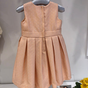 Vestido sin mangas brocado melon