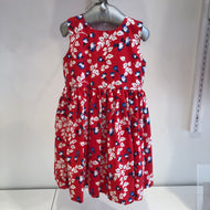 Vestido floreado rojo