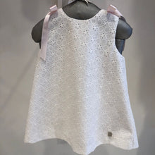 Cargar imagen en el visor de la galería, Vestido beba broderie blanco
