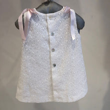 Cargar imagen en el visor de la galería, Vestido beba broderie blanco
