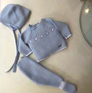 Ajuar tres pzas celeste