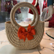 Cartera toquilla con lazo