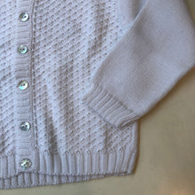 Cargar imagen en el visor de la galería, Cardigan beba tejido algodon blanco
