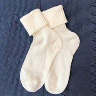 Medias algodon unisex ivory