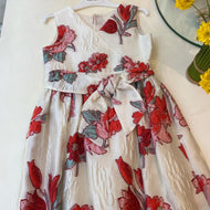 Vestido brocado estampado pili Carrera