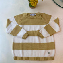 Cargar imagen en el visor de la galería, Chompa jersey rayas blanco/amarillo Pili Carrera
