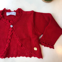 Cargar imagen en el visor de la galería, Bolero manga larga rojo navidad
