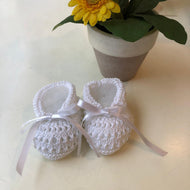 Zapato tejido blanco