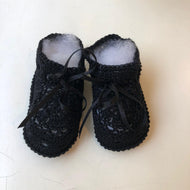 Zapato tejido color negro