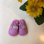 Zapato rosa cuadros c/ boton