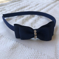 Vincha azules lazos