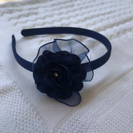 Vincha azules flores