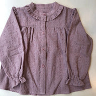 Blusa broderie palo rosa