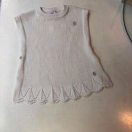 Chaleco pavo real ivory