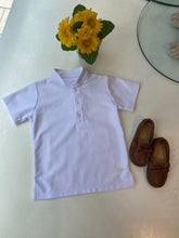 Cargar imagen en el visor de la galería, Polo box pique blanco cuello neru
