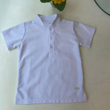 Cargar imagen en el visor de la galería, Polo box pique blanco cuello neru
