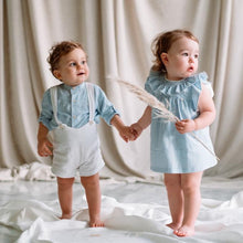 Cargar imagen en el visor de la galería, Vestido vichy celeste Pili Carrera
