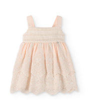 Cargar imagen en el visor de la galería, Vestido bambula brodado salmon Pili carrera
