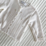 Bolero manga larga ivory