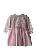 Vestido con pechera bordada
