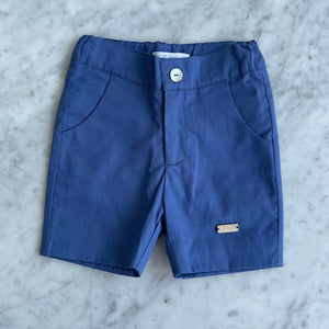 Pantalón corto azul con elástico