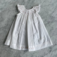 Vestido smock bishop blanco