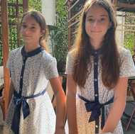 Vestido Leticia estampado azul